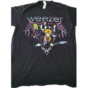 The Hella Mega Tour 2021  Weezer  T-Shirt Black Size Small Men's Women's Unisex